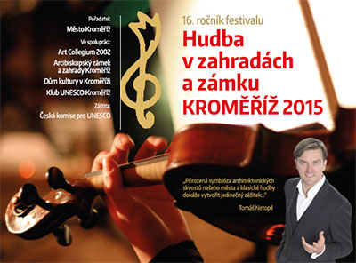 Hudba v zahradách a zámku Kroměříž 2015